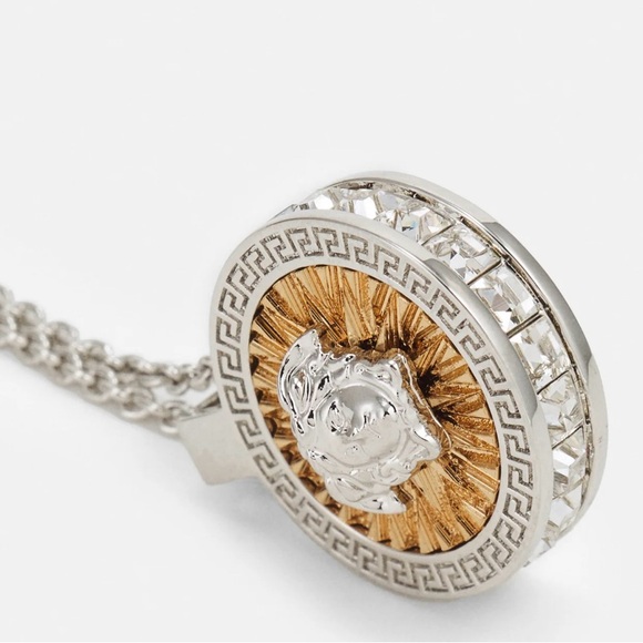 Versace Gold and Silver Medusa Necklace - Picture 3 of 6